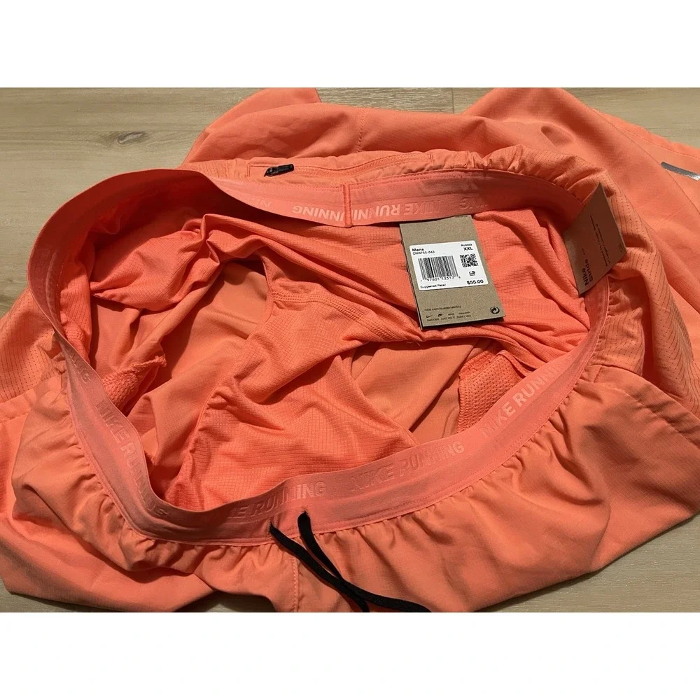 NWT Nike Dri-FIT Stride Men's XXL Brief-Lined Running Shorts DM4755-643‎ Peach